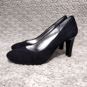 Women's Heel Black Suede Size‎ 8.5M 3.5"heel